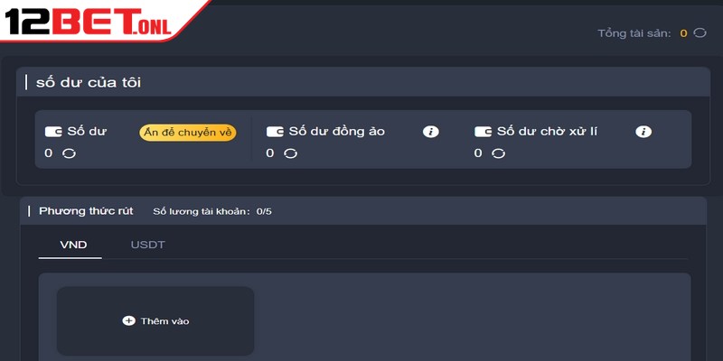 Tài khoản chưa hoàn thành thủ tục xác minh, yêu cầu rút bị hủy